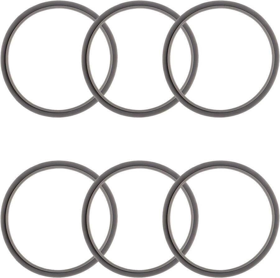 SnelShoppen 6 Stuks Blender Dichting Vervangingen voor 600W 900W Blender Silicone Sealing Ring Vervangingsonderdelen Keukenaccessoires 9.5cm