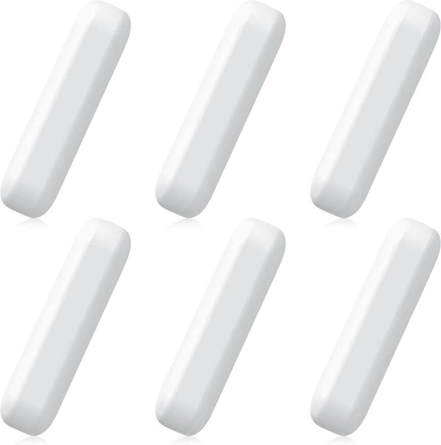 SnelShoppen 6 Stuks Witte Type C Magnetische Roerstaafjes PTFE Roerstaaf Laboratorium Accessoires voor Magnetische Mixer Hoge Temperatuur Weerstan