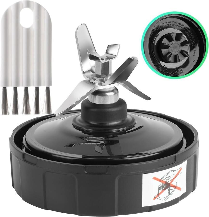 SnelShoppen 7 Fins Extractormes Vervangende Onderdelen met Borstel voor Nutri Ninja Blender Compatibel met BL480 BL490 BL640 BL682 en Meer