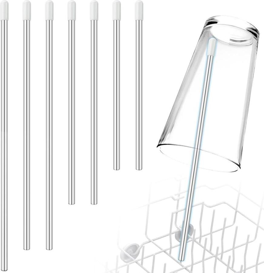 SnelShoppen 7 Stuks Vaatwasser Inzetflessen voor SodaStream Houders voor Flessen Geschikt voor Flashtypes met Silicium Ka