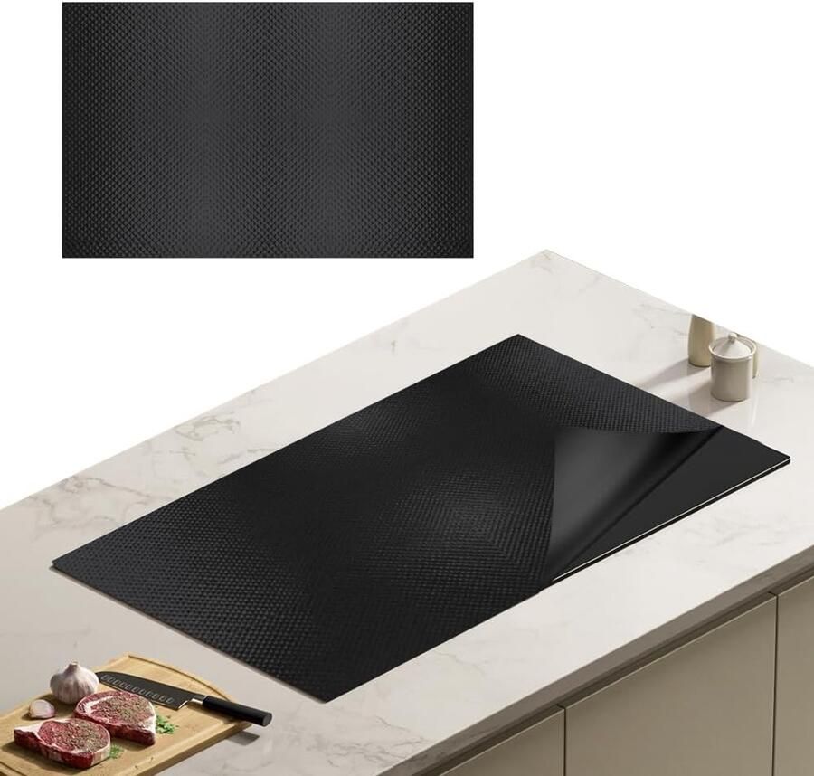 SnelShoppen 78 x 52 cm Grote Inductiekookplaat Beschermmat Kookplaat Bedekking Silicone Inductiekookplaat Hittebestendige Mat Keuken Accessoire