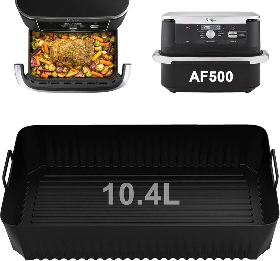 SnelShoppen Accessoires voor Airfryer 10.4 l Silicone Deksel voor Flexdrawer Geschikt voor Gelijkmatig Koken Flexibele Bakvorm Keuken Essent