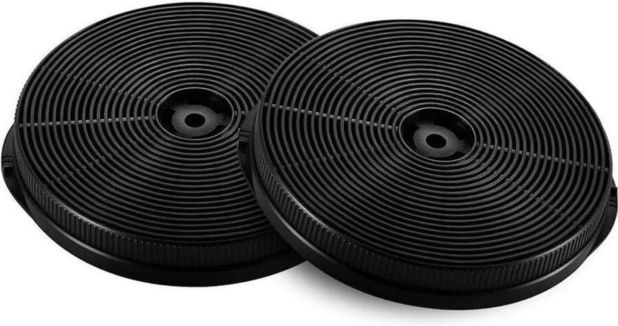 SnelShoppen Activated Carbon Filter Set van 2 voor Afzuigkappen Vervangfilter voor Keuken 259x229x22 mm Effectieve Geurfilter Voor Schone Lu