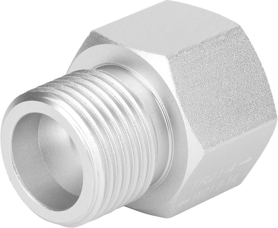 SnelShoppen Adapter TR21 X 4 naar W21.8 voor CO2 tank aluminium soda fles converter perfecte afdichting ideaal voor feest camping en keuken
