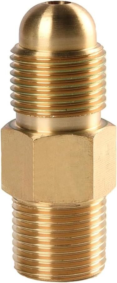 SnelShoppen Adapter voor argonfles naar CO2-regulator 22.8mm schroefdraad zuurstofdrukregelaar binnen concave kogelkop cilinderadapter van hoogw