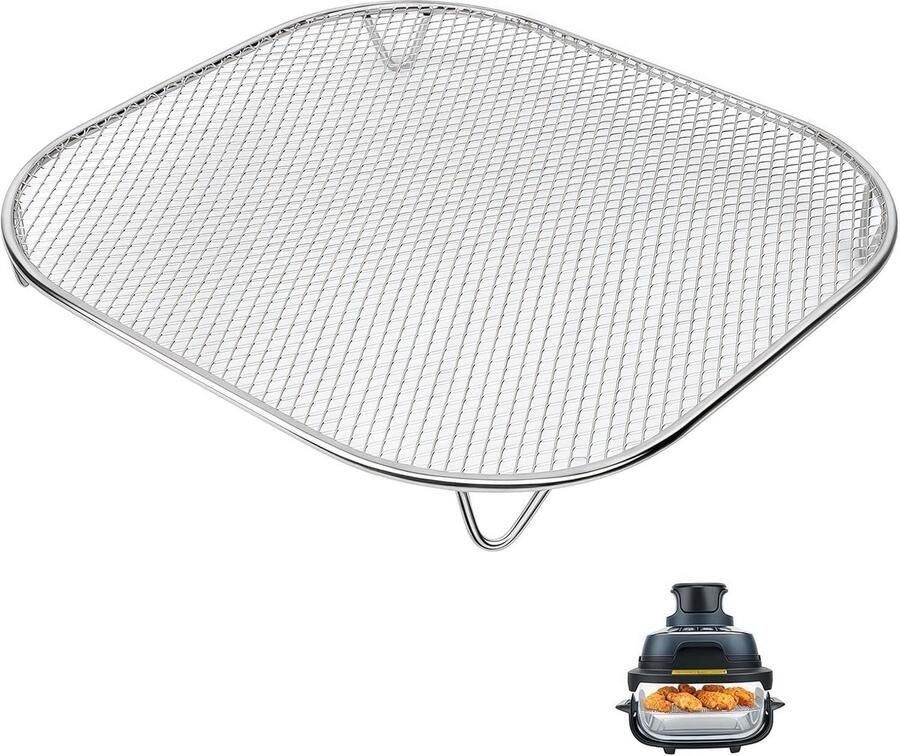 SnelShoppen Air Fryer Grille Accessoires voor Crispy Grate Insert voor 2.4L 3.8L & 5.7L Airfryer SUS304 Stoomrooster voor Keuken Gezond Koken