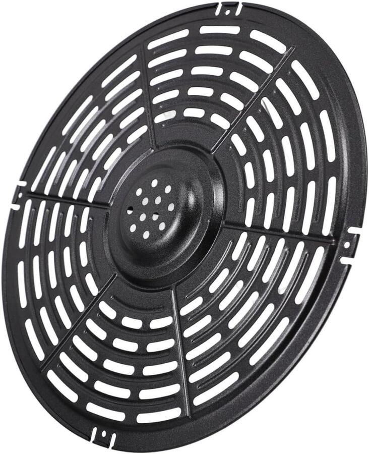 SnelShoppen Air Fryer Vervangingskom 22 cm Ronde Antiaanbaklaag Perfect voor Frietjes Vlees Groenten Pizza Geschikt voor Air Fryer Keukenac