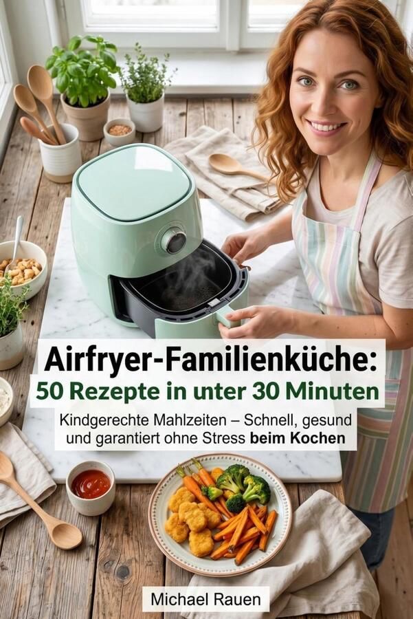 SnelShoppen Airfryer Familienkeuken: 50 Kindvriendelijke Recepten in Minder dan 30 Minuten Gezonde Maaltijden voor het Gezin Snel Koken Zonder St - Foto 2