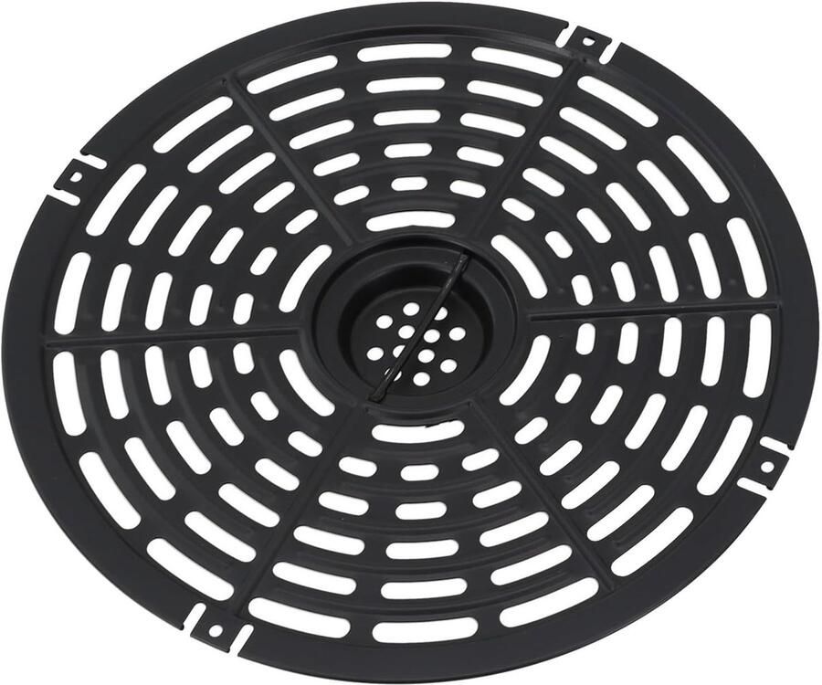 SnelShoppen Airfryer Grill Pan 20cm Vervangende Air Fryer Accessoires Multifunctionele Griddle Crisper Plate voor Pizza Aardappelen Kip Steak