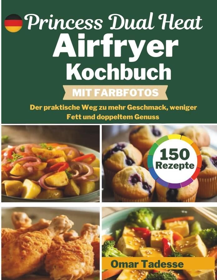 SnelShoppen Airfryer Kookboek voor Gezond Frituren Dual Heat Technologie Met Kleurensfoto's Ideaal voor Keuken en Feestjes Makkelijk en Snel Ko