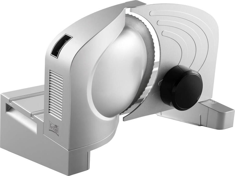 SnelShoppen Allround Snijmachine Broodsnijder Vlees Snijder Instelbare Snijdikte 0-20 mm Ø 17 cm 160W Kartelmes 15° Gehoekte Schuif