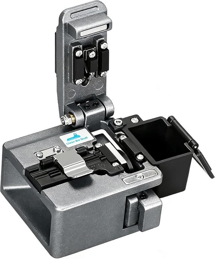 SnelShoppen AUA-X5 Glasvezel Snijmachine Automatische Snijhoek 0.5° 16 Splitspunten 3-in-1 Glasvezel Gereedschap Grijs Voor Professioneel Gebru