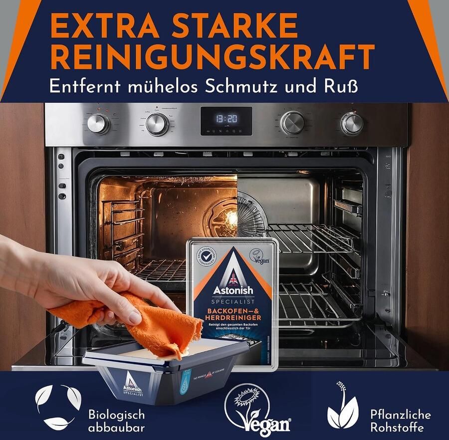 SnelShoppen Backovenreiniger Extra Sterk 3er Set (3x250ml Gel Pasta) Krachtige Ovenreiniger voor Oven Fornuis Inductiekookplaat Effectief Tegen