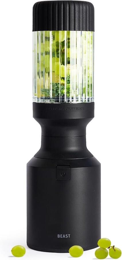 SnelShoppen BEAST Blender Smoothie Maker 850W met To-Go Cup en Opslagdeksel BPA-vrij Tritan 640 ml Ideaal voor Bevroren Fruit IJs en Shakes