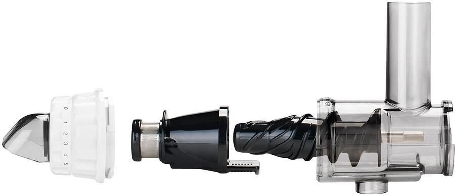 SnelShoppen Biochef Axis Cold Press Juicer Zilver Slowjuicer voor Gezonde Sappen Voordelig Duurzaam Geschikt voor Keuken en Gezondheid