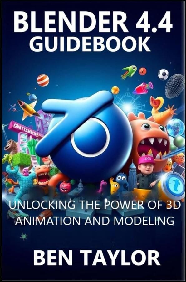 SnelShoppen Blender 4.4 Guidebook: Ontdek 3D Animatie en Modellering Leer 3D Creaties Maken Ideaal voor Beginners en Professionals Complete Gids