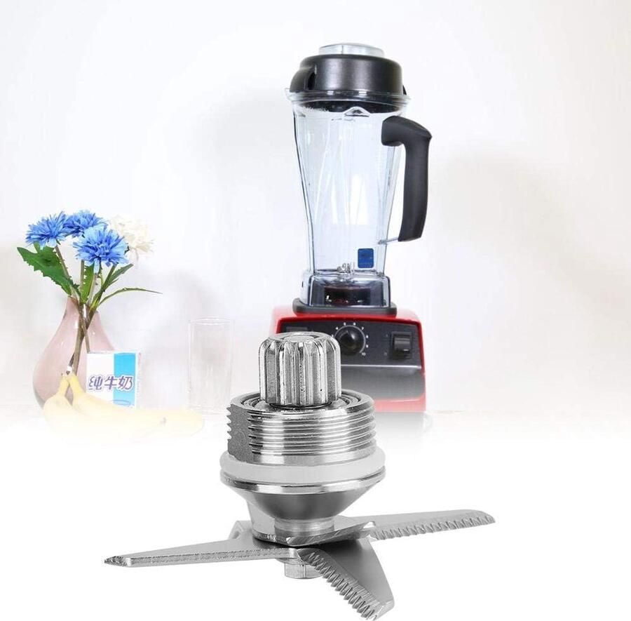 SnelShoppen Blender Onderdelen RVS Mengblender Vervangingsonderdelen Geschikt voor Juicer Blender 5200 met Snelle en Duurzame Messen