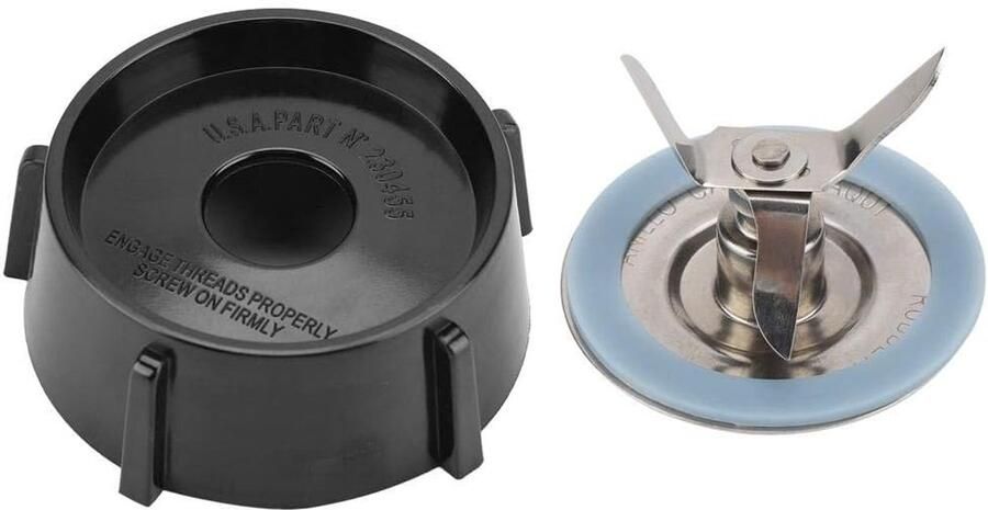 SnelShoppen Blender Onderdelen Set RVS Mes met Onderbasis en Rubber Dichting Vervangingskit voor Keukenblender Hoogwaardige Accessoires voor S