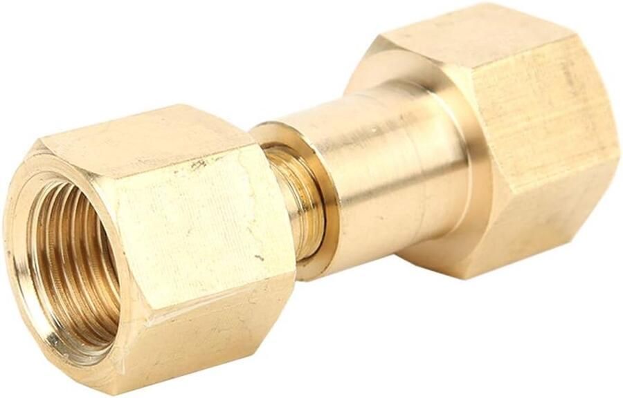 SnelShoppen Bottle Adapter CO2 Fles naar Stikstof Regulator Messing Adapter voor Wegwerpflessen 15 MPa Druk Goud Duurzaam en Corrosiebestendig