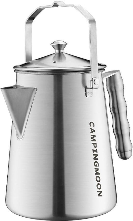SnelShoppen Camping Waterkoker 1.5L Opvouwbare Theepot voor Koken Backpacken Picknick & Vissen Lichtgewicht RVS Ideaal voor Buitenactiviteit