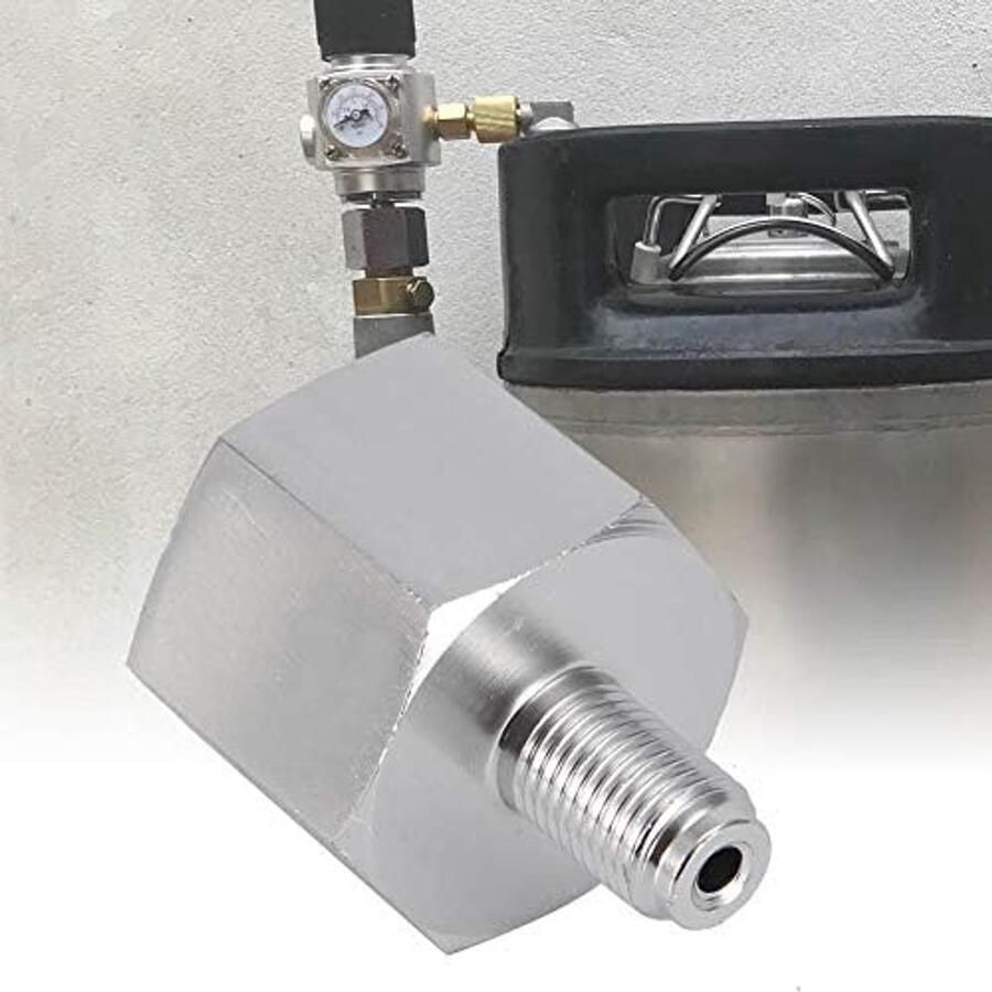 SnelShoppen CO2 Adapter Mini Regulator voor Thuisbrouwerij Bier Corny Keg 6ACME-6G naar 3 8-24UNF Aluminium Legering Voor Feest en Camping
