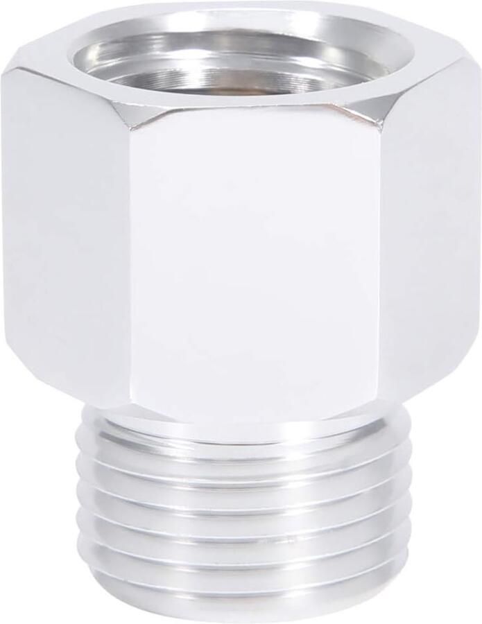 SnelShoppen CO2 Cilinder Adapter W21 8 naar TR21 4 Zinklegering Corrosiebestendig Soda Cilinder Koppeling voor Frisdrankdispenser Homebrew Bier V
