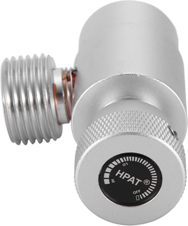 SnelShoppen CO2 Cilinder Bijvul Adapter voor DIY Kit met W21.8 Interface Zilver Geschikt voor Koolzuur Opnieuw Vullen zonder Manometer