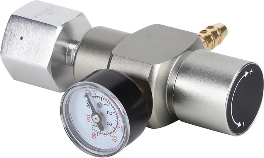 SnelShoppen CO2 Gas Controller met Adapter Soda Meter voor Frisdrankflessen 12 16G CO2 Patronen 8 Mm Barb voor Gasleiding TR21.4 Adapter Eenvou