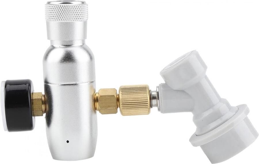 SnelShoppen CO2 Regulator Charger Set voor Biervat 16g Gasball Lock Snelle Koppeling Ideaal voor Thuisbrouwerij Multifunctioneel 0-60PSI