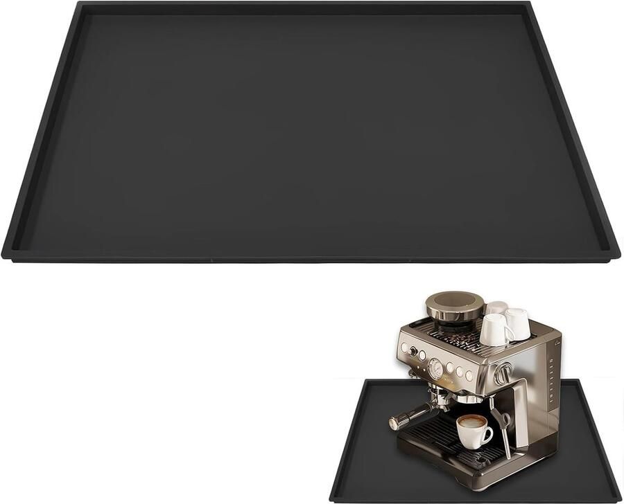 SnelShoppen Koffiezetapparaat mat silicone onderlegger koffiemachine 48 x 30 cm antislip Barista accessoires voor volautomatische koffiemachine k
