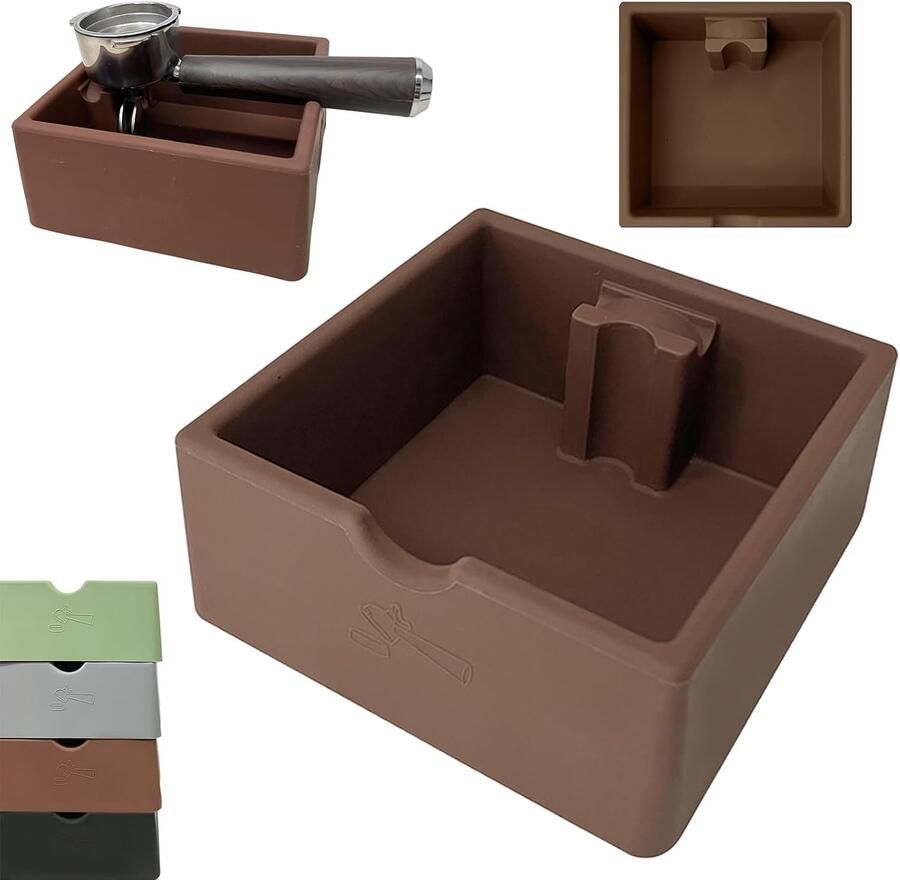 SnelShoppen Coffee Snail Bucket Bruin Hoogwaardige Koffie Canister Duurzaam ABS Materiaal Perfect voor Espresso Machines Ruime Inhoud Makk
