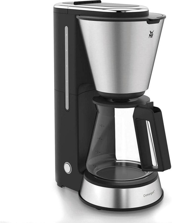 SnelShoppen Compact Koffiezetapparaat met Glazen Kan voor 5 Kopjes Ruimtebesparend Design WMF Hot Brew Technologie Verwijderbare Filter Externe