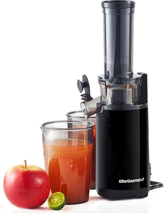 Compacte koude-pers-sapcentrifuge voedingsstoffen en vitaminen gemakkelijk schoon te maken 16 oz sapbeker antraciet sapcentrifuge groenten en fruit