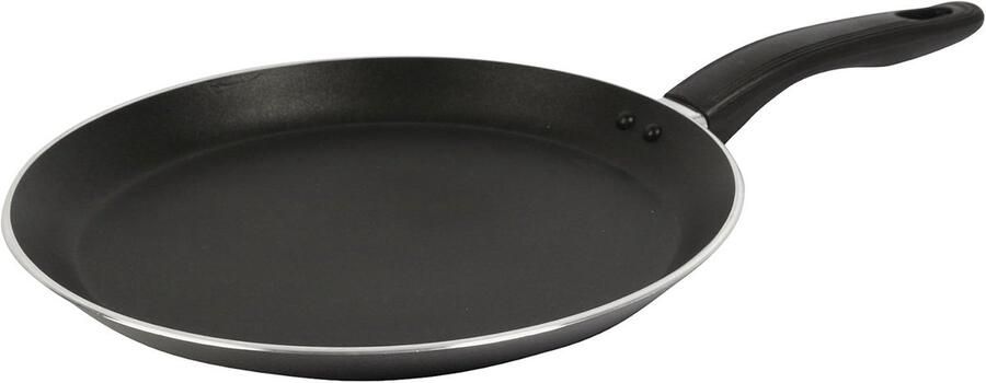 Crêpes pan 28 cm aluminium grijs ideaal voor heerlijke crêpes