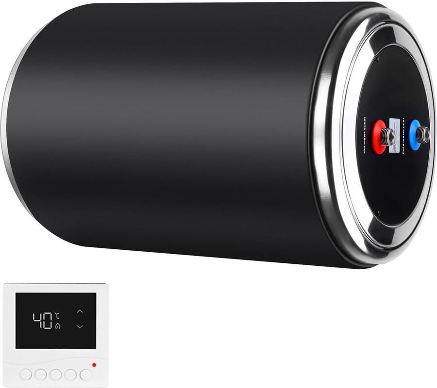 SnelShoppen Double Power Hot Kettle 15L 12V DC & 230V AC Geschikt voor Camping Caravans Motorhomes Hoge Capaciteit Drukbestendig Europese