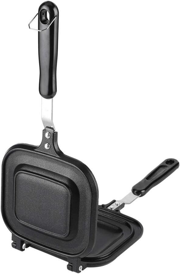 SnelShoppen Double-Sided Multifunctionele Koekenpan – Antiaanbak Sandwich Toaster voor Ontbijt – Ideaal voor Omeletten Pannenkoeken en Meer – Keuke