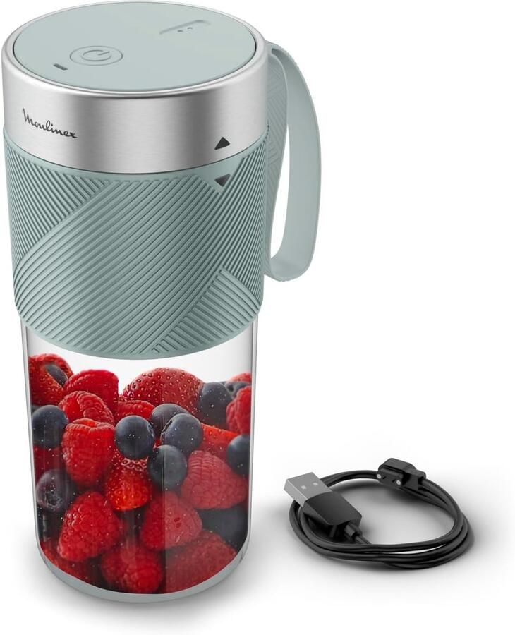 SnelShoppen Draadloze Blender Draagbare Smoothie Maker Oplaadbare 300 ml Lichtgewicht Mixapparaat Krachtig en Stille Blender voor Shakes Sauzen