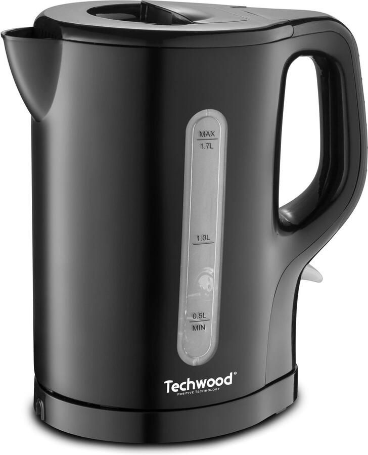 SnelShoppen Draadloze Elektrische Waterkoker 1 7L Zwarte Kookketel voor Keuken Camping en Feesten Snelle Verwarming Veilig en Stijlvol