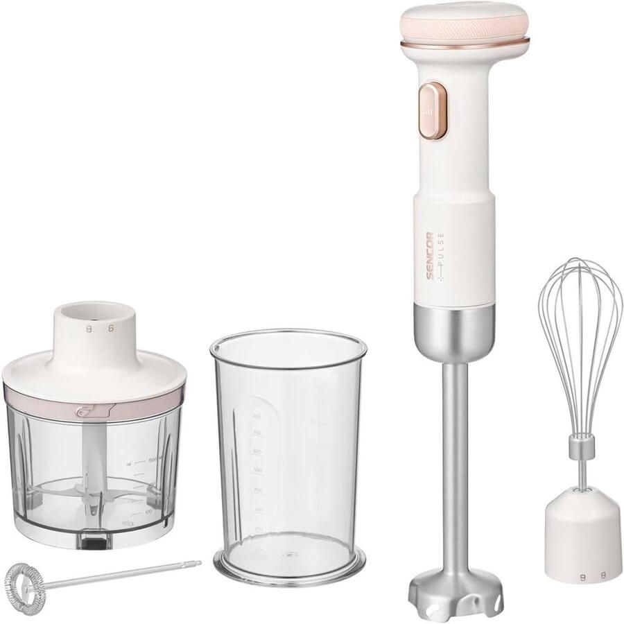 SnelShoppen Draadloze Staafmixer 11 1 V 2000 mAh met Titanium Messen en Accessoires Perfect voor Keuken Camping en Feest