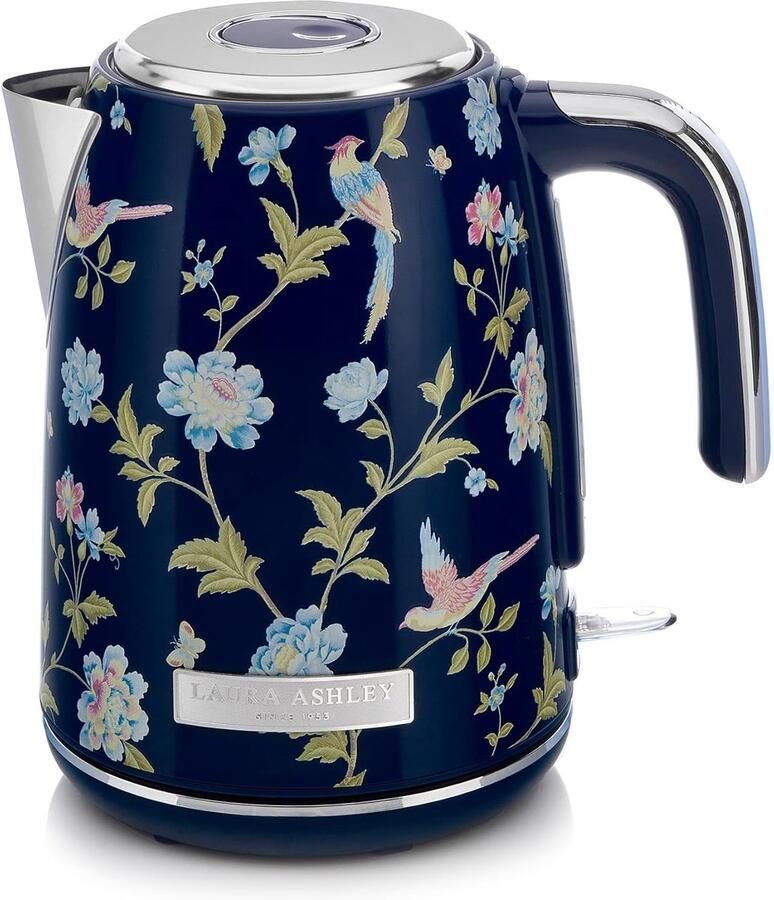 SnelShoppen Draadloze Waterkoker Elveden Navy Hoge Capaciteit 1.7 Liter 2.2 KW Met Oververhittingsbeveiliging Ideaal Voor Keuken en Feest