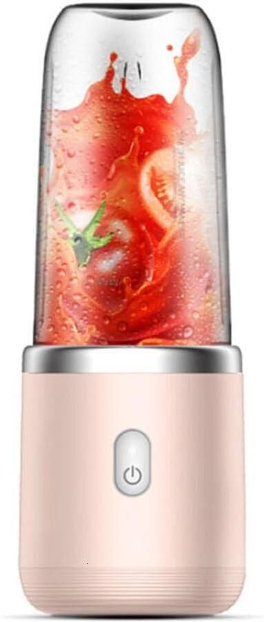 SnelShoppen Draagbare blender Elektrische juicer 400ML Draadloos Automatisch Multifunctionele USB Oplaadbare Mini Saftkop Snij Mixer voor Thuis Cam