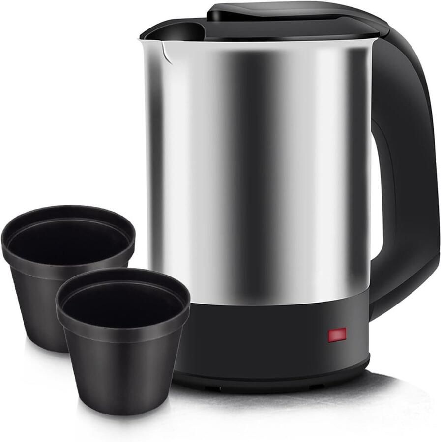 SnelShoppen Draagbare Elektrische Waterkoker 0.5L Snel Koken Automatische Uitschakeling Ideaal voor Reis Camping Keuken 1000W