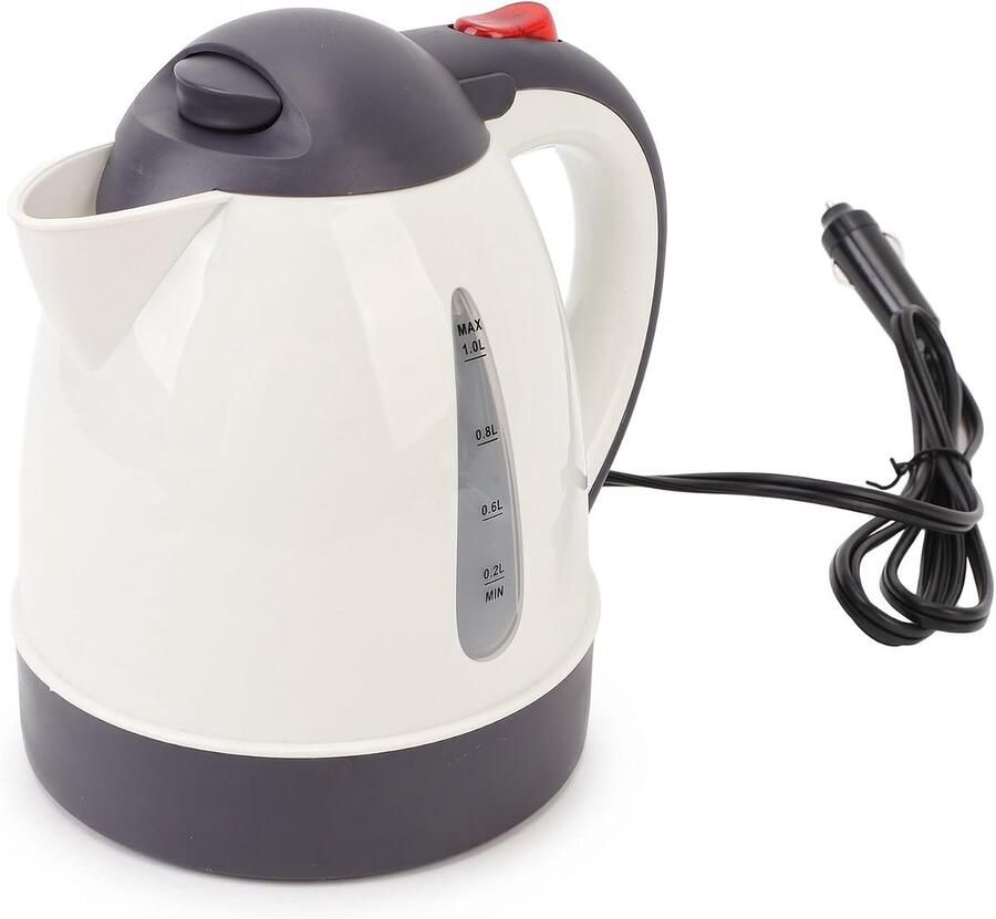 Draagbare Waterkoker Auto Verwarmer Reizen Onderweg Snelle Verwarming 1000ml Capaciteit Abrikoos