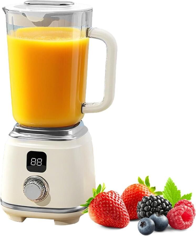 SnelShoppen Draagbare Mini-Mixer Smoothie Maker To Go 600 ml Oplaadbare Persoonlijke Blender met 10 Roestvrijstalen Messen Draadloos Ideaal voor