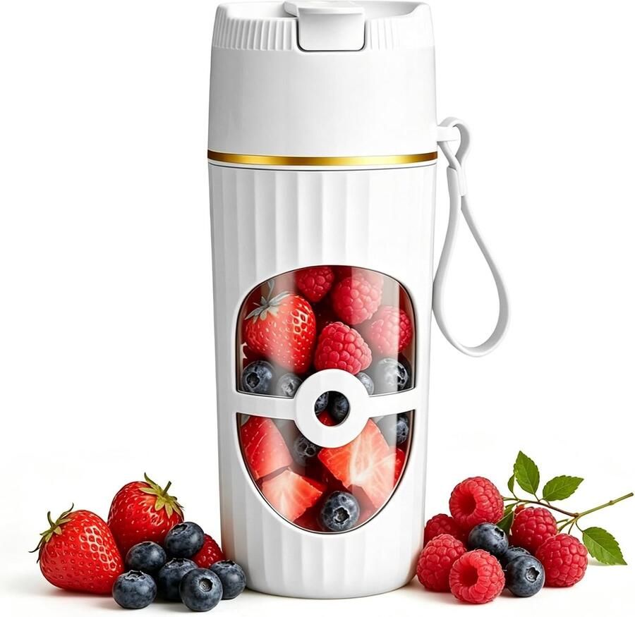 SnelShoppen Draagbare Mixer 400 ml Smoothiemaker To Go Elektrische USB Sapcentrifuge Kleine Mixer met 10 Messen voor Shakes Sap Babyvoeding S