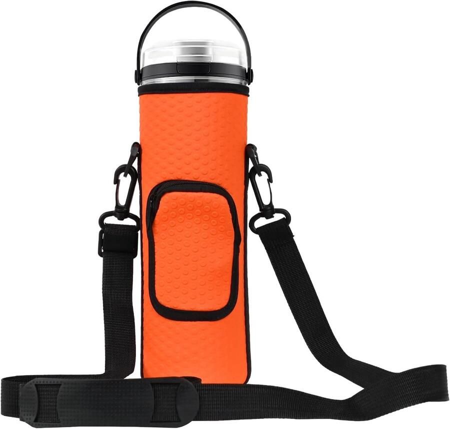 SnelShoppen Draagtas voor Blender met Schouderriem Perfecte Pasvorm voor 18 oz Draagbare Blender Oranje Ideaal voor Sport Reizen en Gezondhei