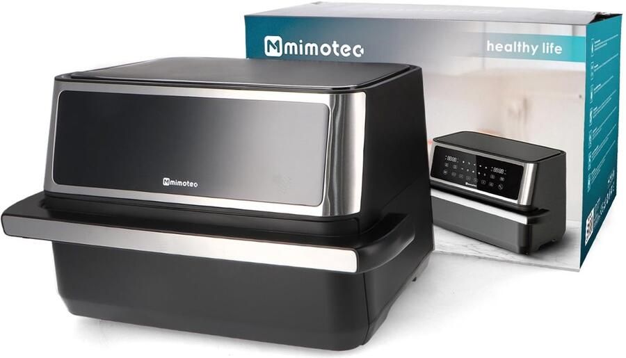 SnelShoppen Dubbele Luchtfriteuse Touch 11 L zonder Olie 2850 W 10 Menu's 60 Min Timer 80-200°C Gezond Koken in Keuken Perfect voor Feest en