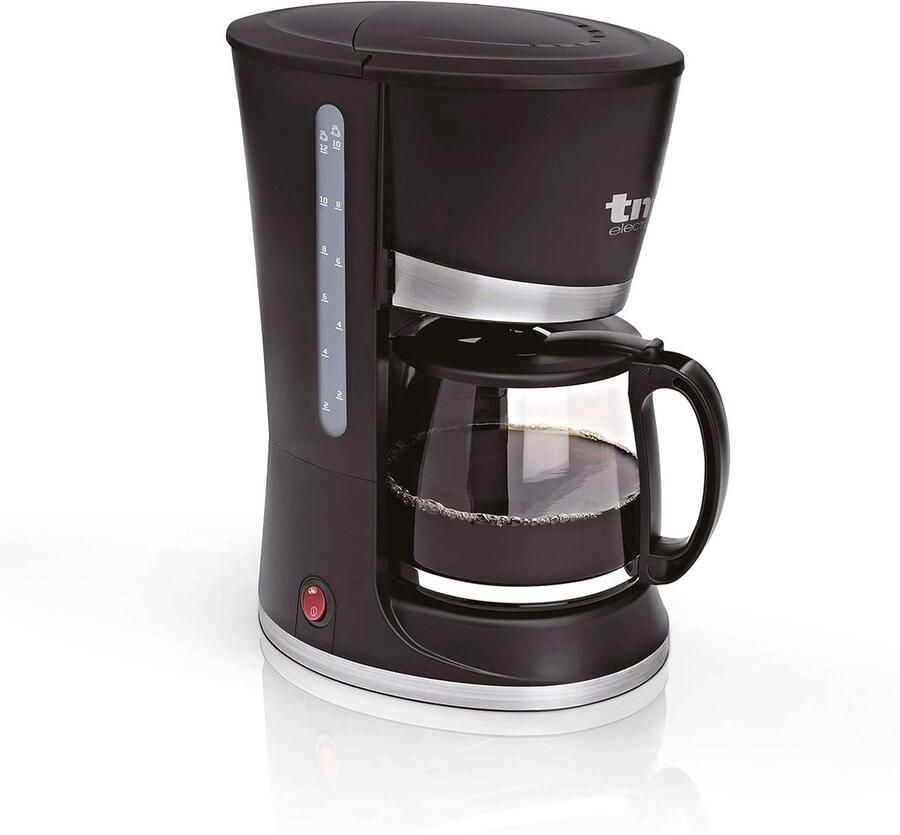 SnelShoppen Elektrisch Koffiezetapparaat 800W met 1 2L Kan en Uitneembaar Filter voor Vers Gezette Koffie in Keuken Perfect voor Ochtendritueel en