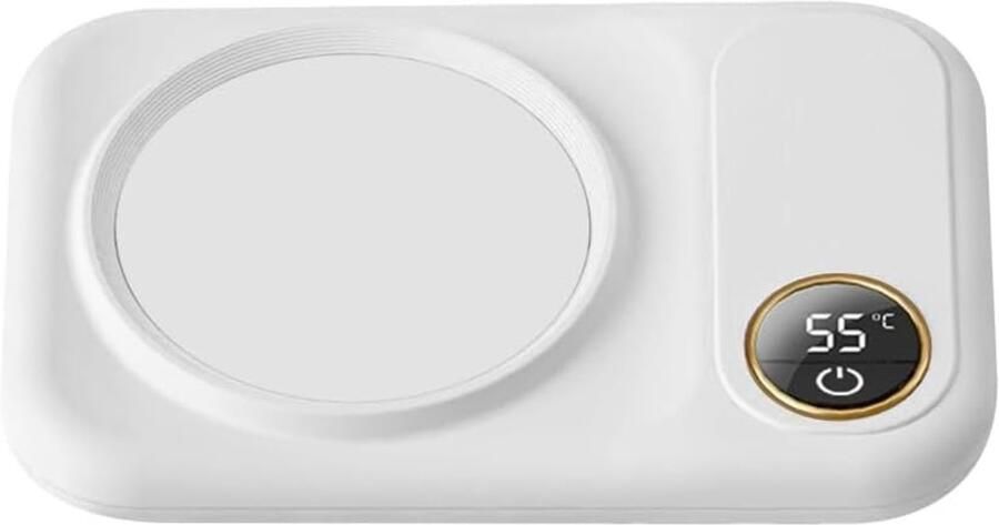 SnelShoppen Elektrische Dranken Verwarmer 3 Temperatuurinstellingen Koffie Verwarmplaat USB Drank Warmhouder Verwarmde Onderzetter met Automatis