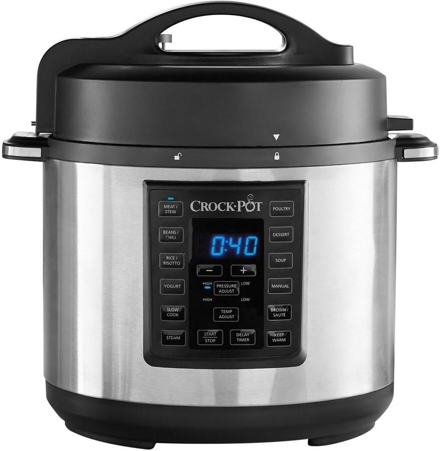 SnelShoppen Elektrische Snelkookpan 5 6L Multifunctionele Slowcooker Rijstkoker Stoompan Zwart voor Keuken en Feest